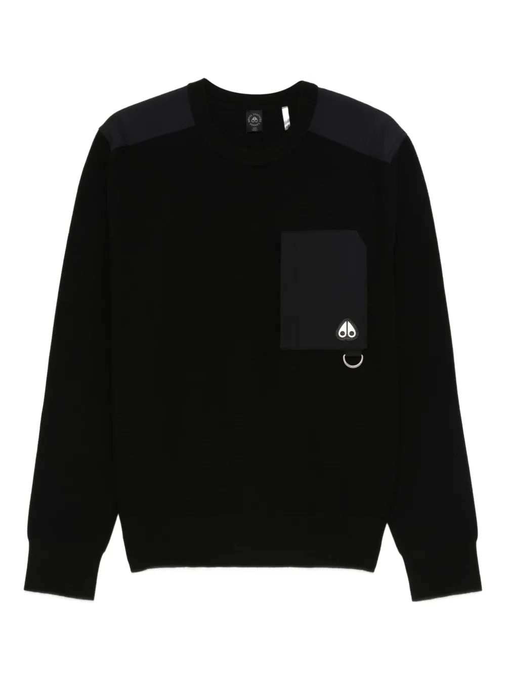Moose Knuckles patch-pocket sweater | Black | Image 1