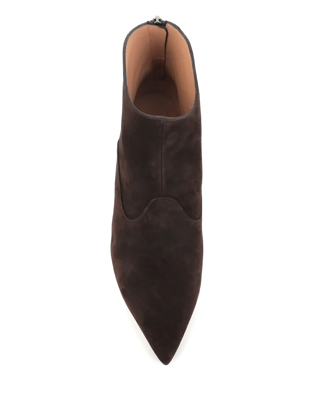 Tassinari Pointed Suede Boots In Brown