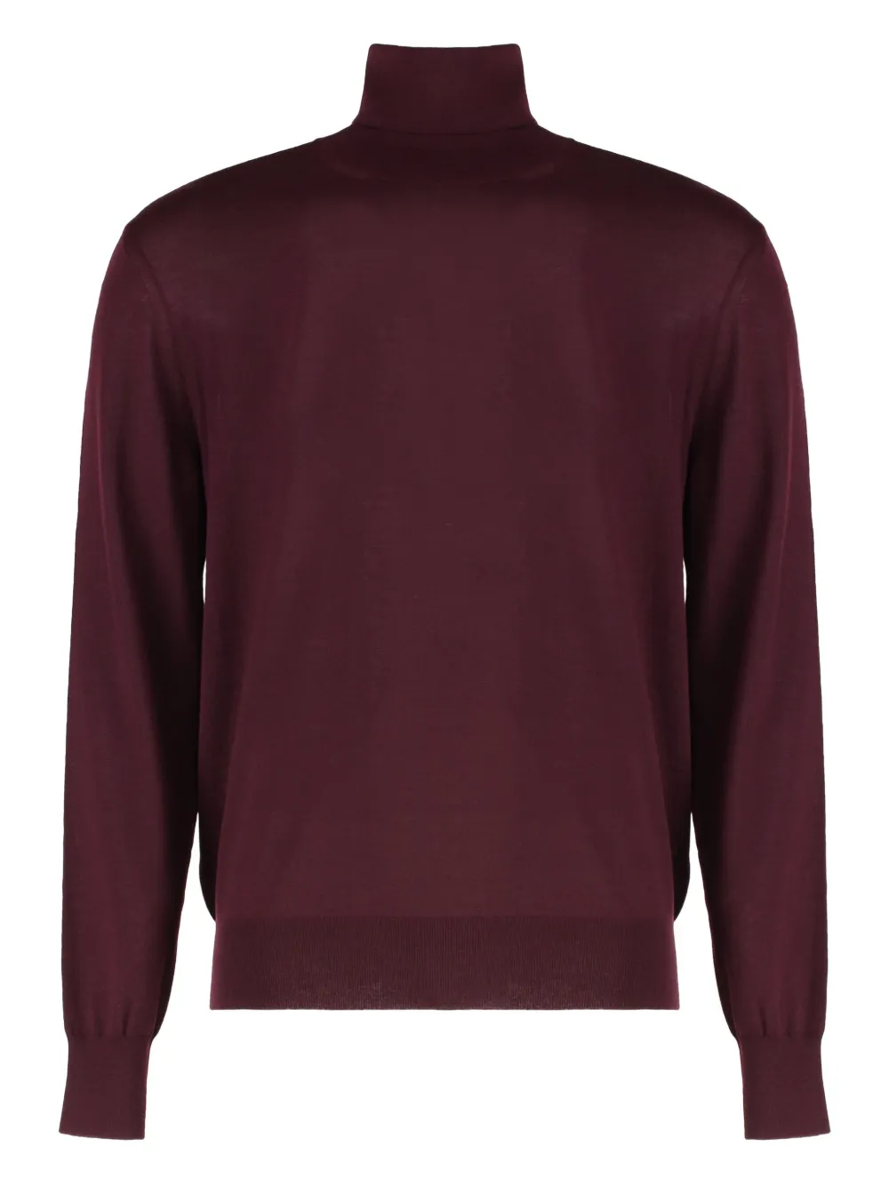 Saint Laurent Roll-neck Sweater In Red