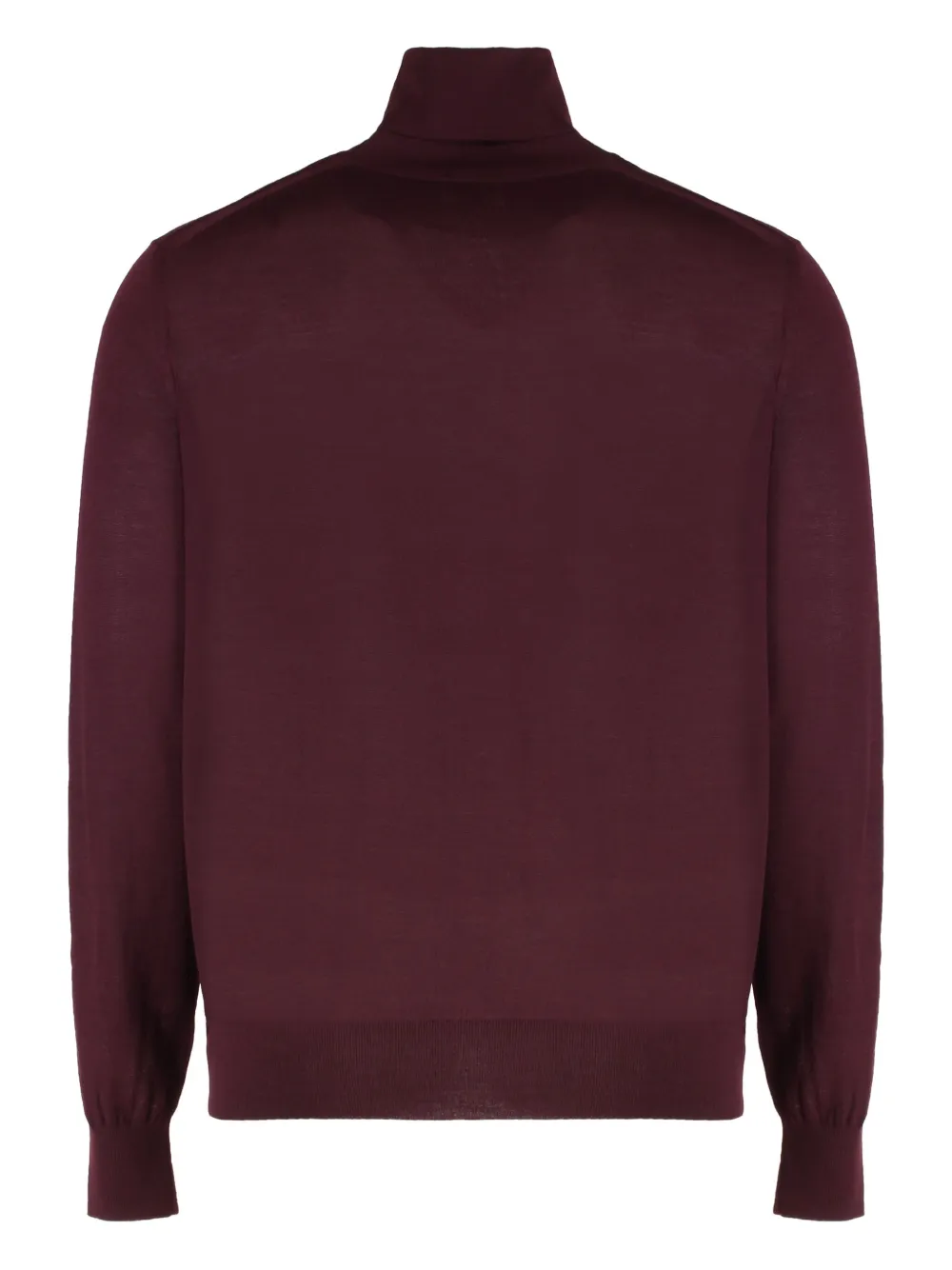 Saint Laurent Roll-neck Sweater In Red
