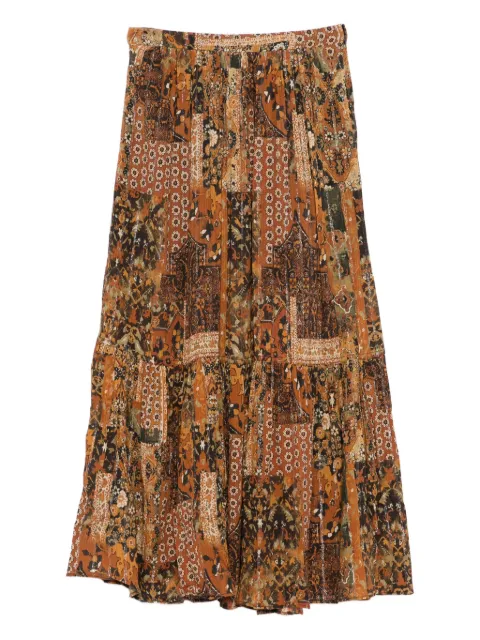 Ba&Sh Pisca tiered maxi skirt