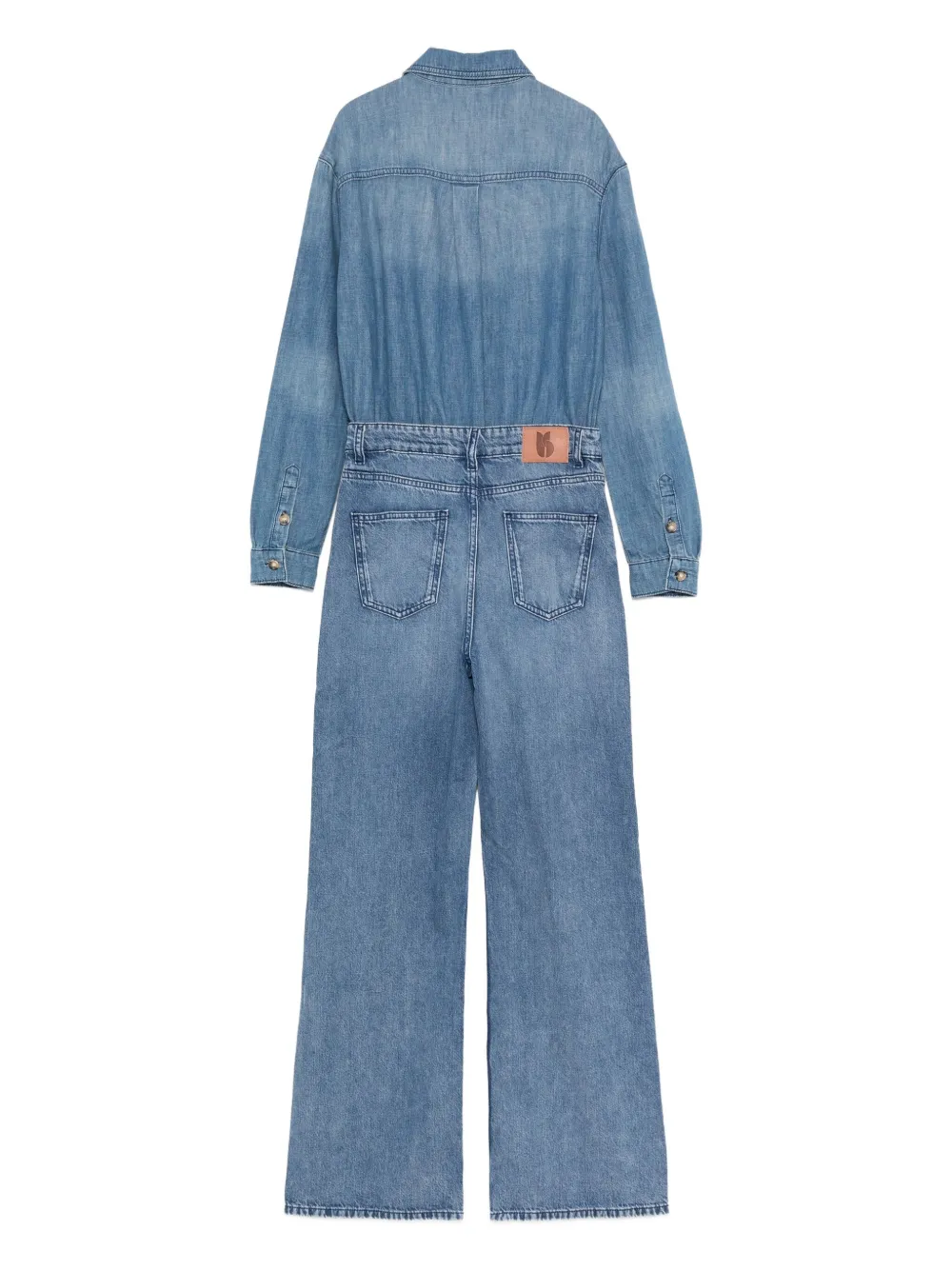 Ba&Sh buttoned pocketed jumpsuit | Full Length | Image 2