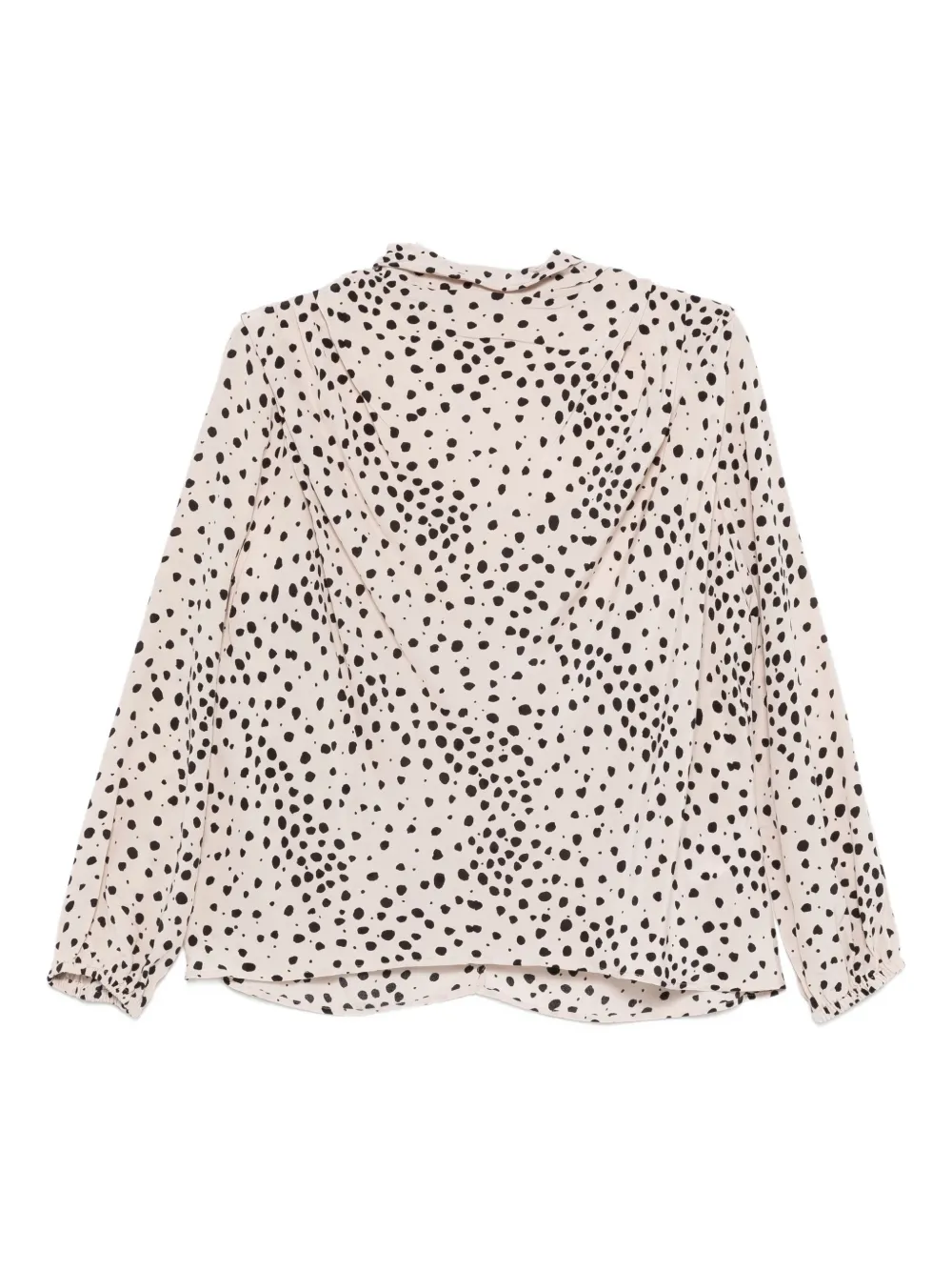 Ba&Sh Delphine spotted long-sleeve blouse | Neutrals | Image 1