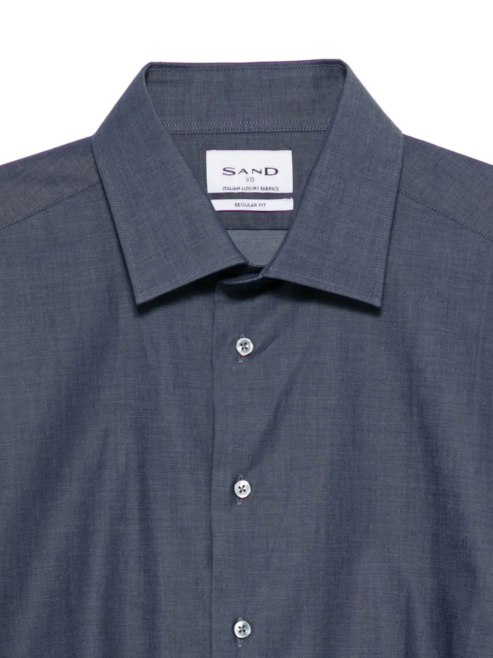  Sand Mélange-effect Shirt - Blue 