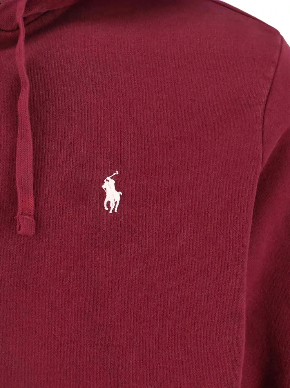 Polo Ralph Lauren Bordeaux Sweatshirt With Drawstring Hood And Pony Embroidery On The Front In Red