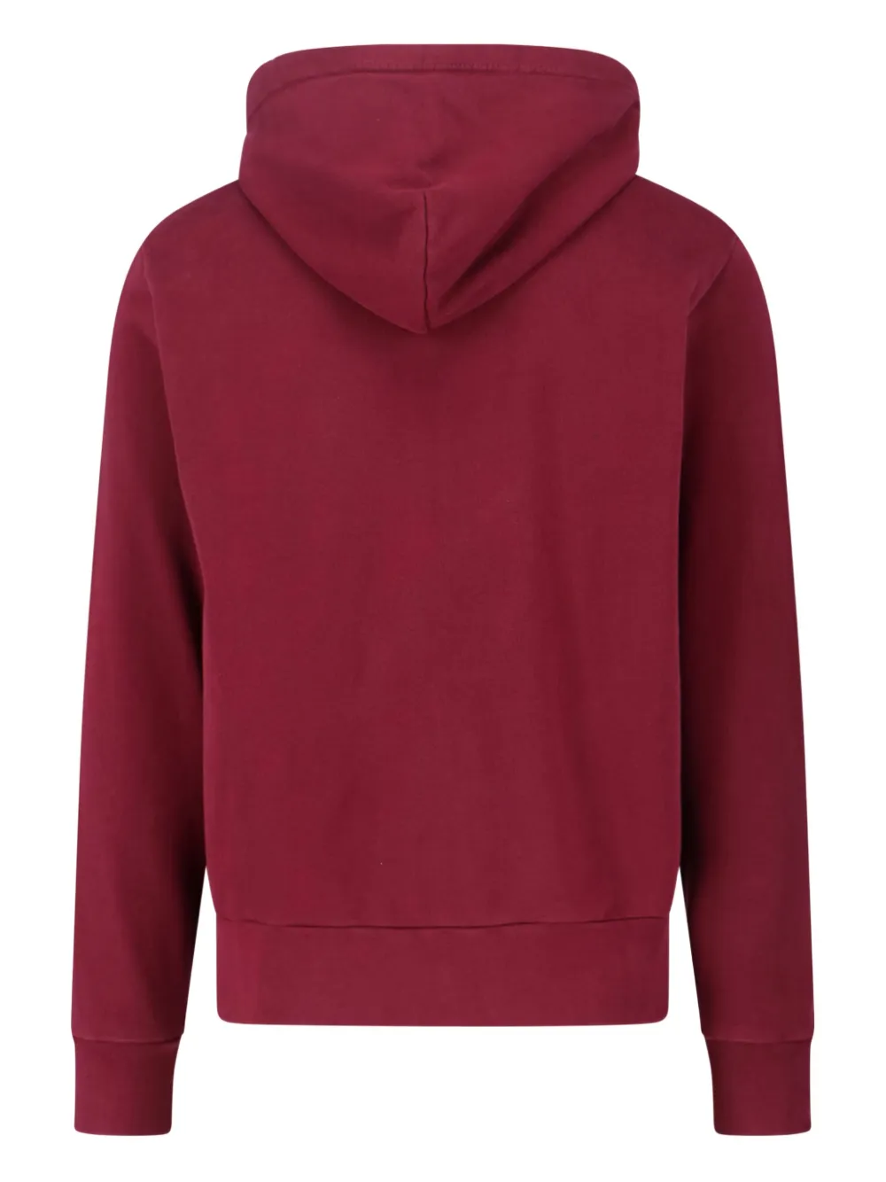 Polo Ralph Lauren Bordeaux Sweatshirt With Drawstring Hood And Pony Embroidery On The Front In Red