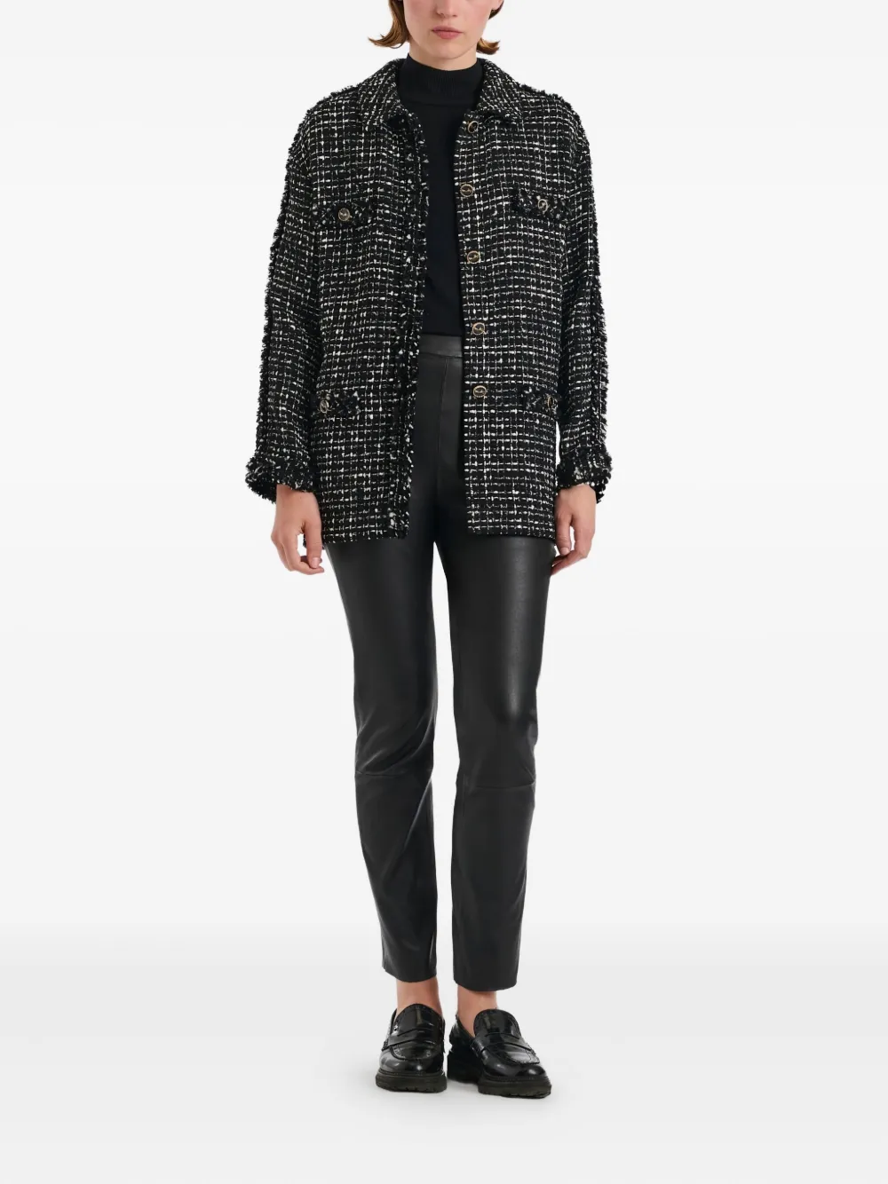 WEILL PARIS fringed tweed overshirt | Tweed Jackets | Image 2