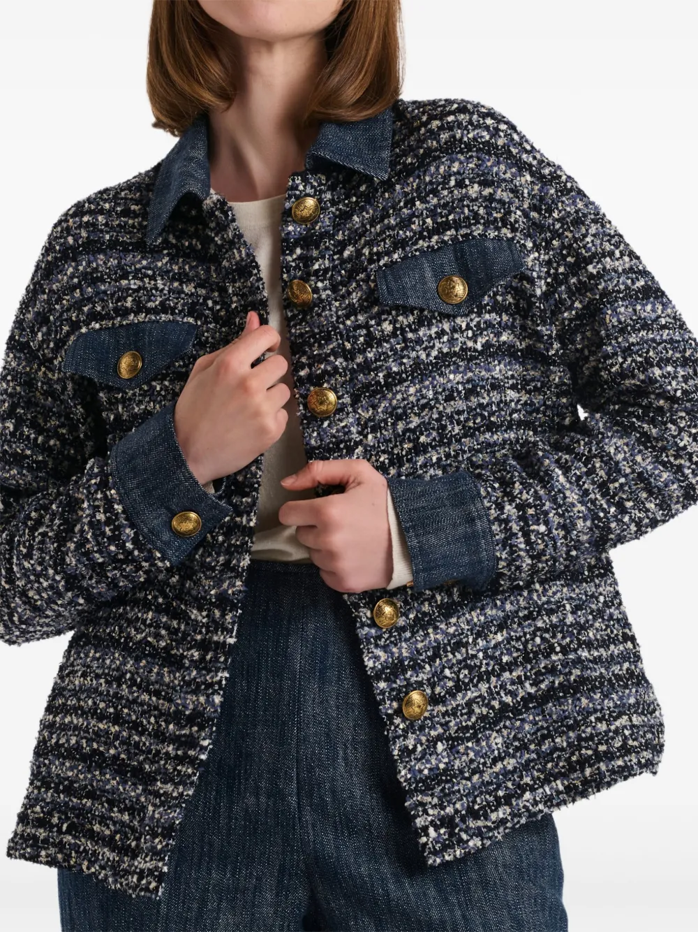 WEILL PARIS tweed denim overshirt | Tweed Jackets | Image 2