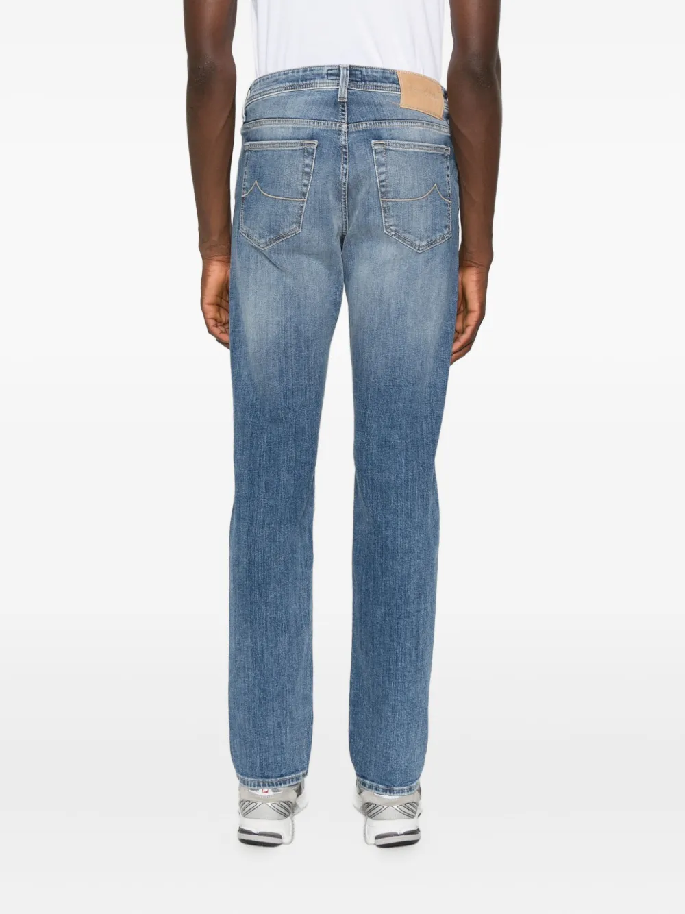 Jacob Cohen Whiskering-effect Jeans In Blue
