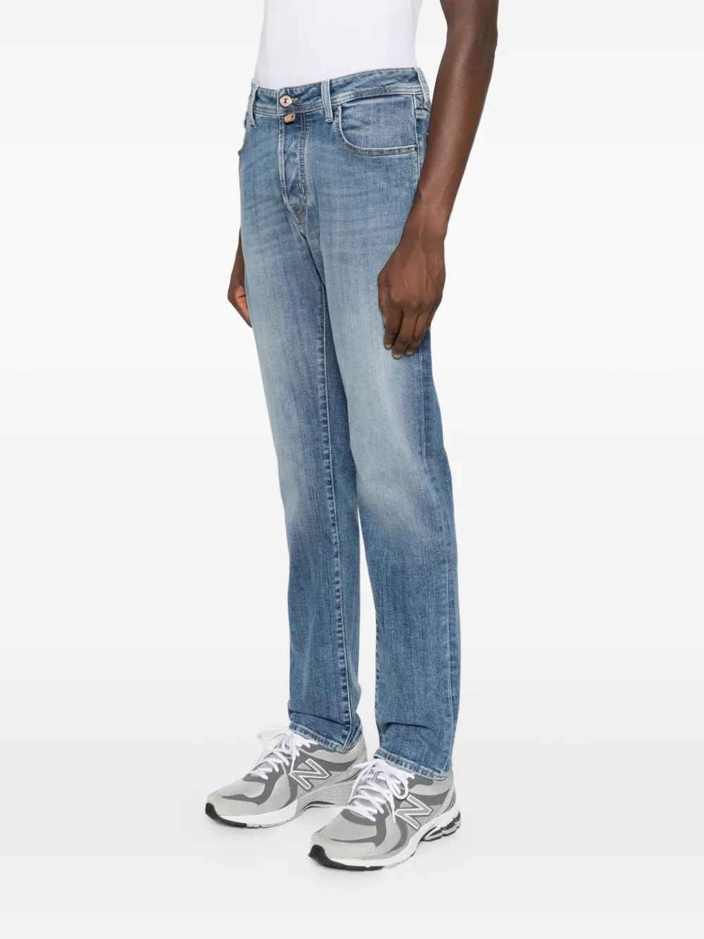 Jacob Cohen Whiskering-effect Jeans In Blue