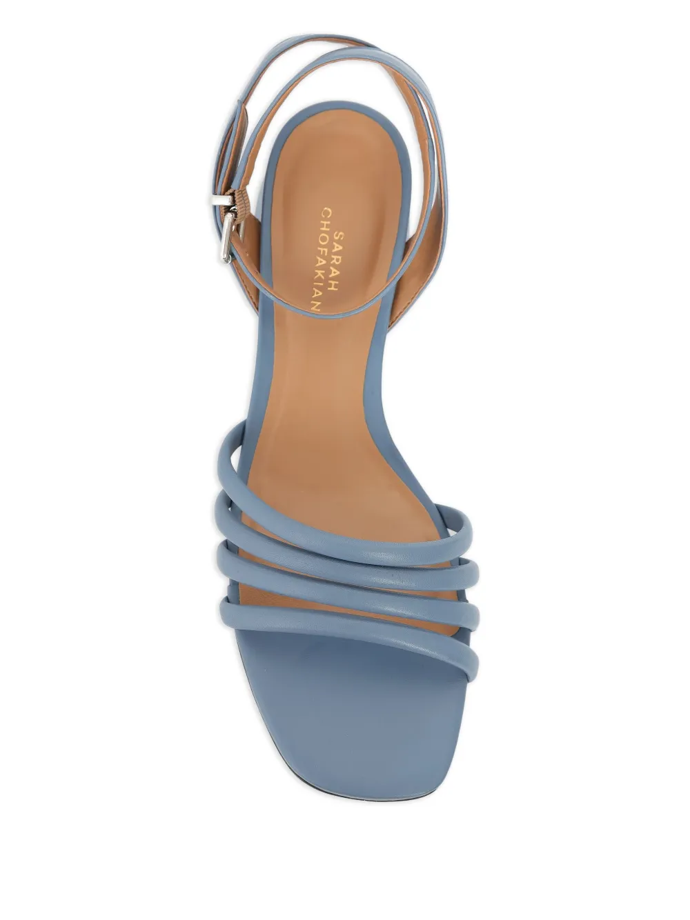 Sarah Chofakian 25mm Cold Brew strappy sandals Blauw