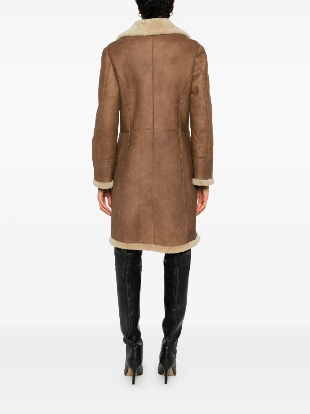 2000s Shearling-Trim Coat