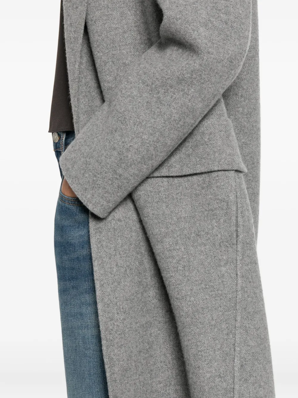 N8 Flap-pocket Coat In Gray