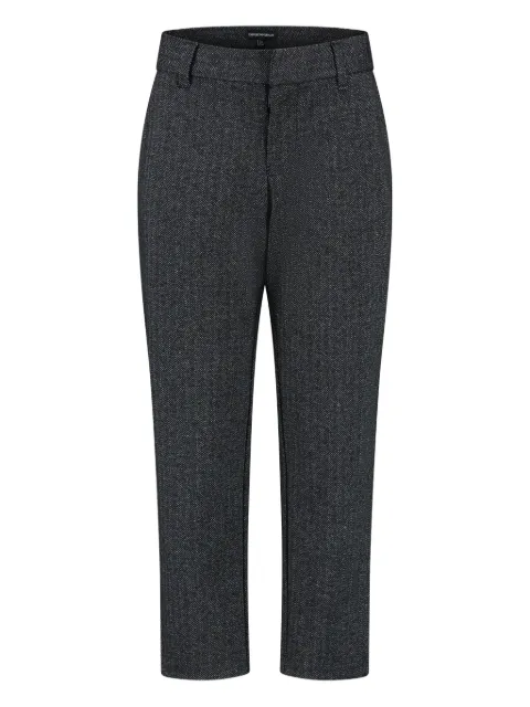 Emporio Armani Kids herringbone trousers