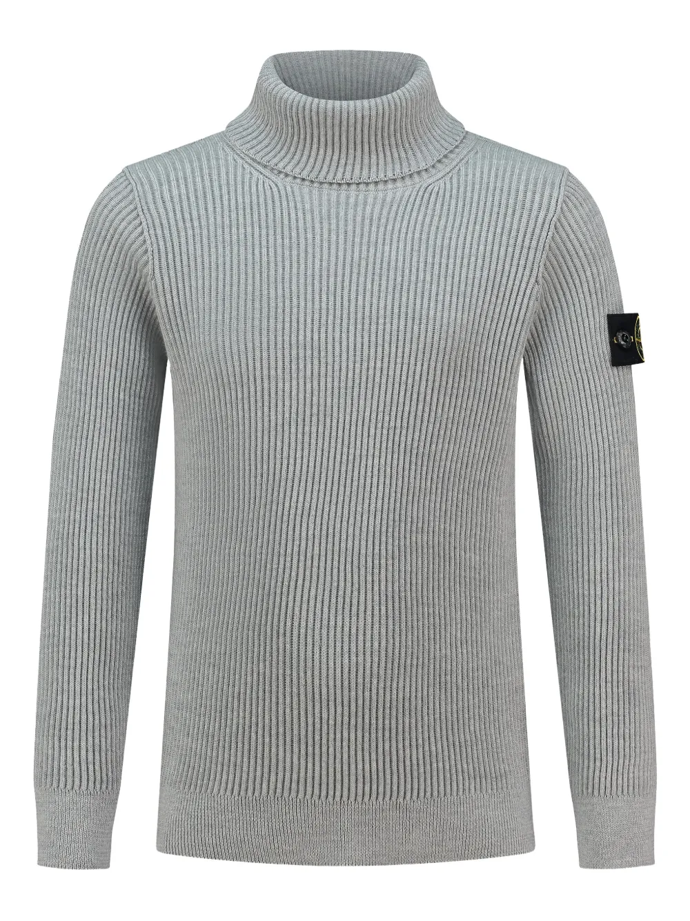 Stone Island Junior ribbed roll-neck sweater | Grey | Image 1