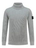 Stone Island Junior ribbed roll-neck sweater - Grey