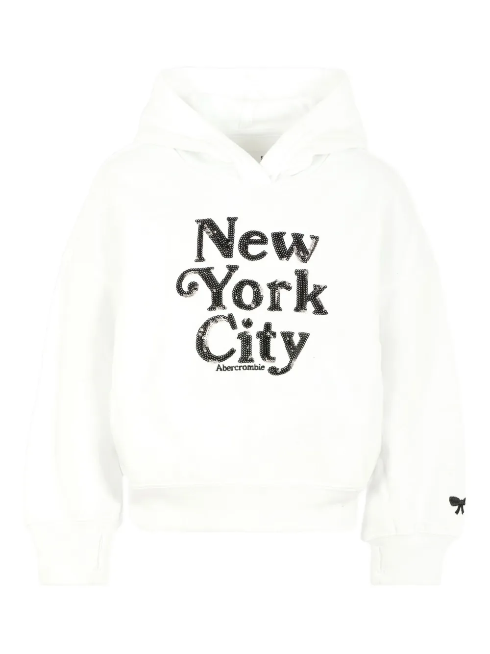 ABERCROMBIE FITCH KIDS sequin hooded sweatshirt | White | Image 1