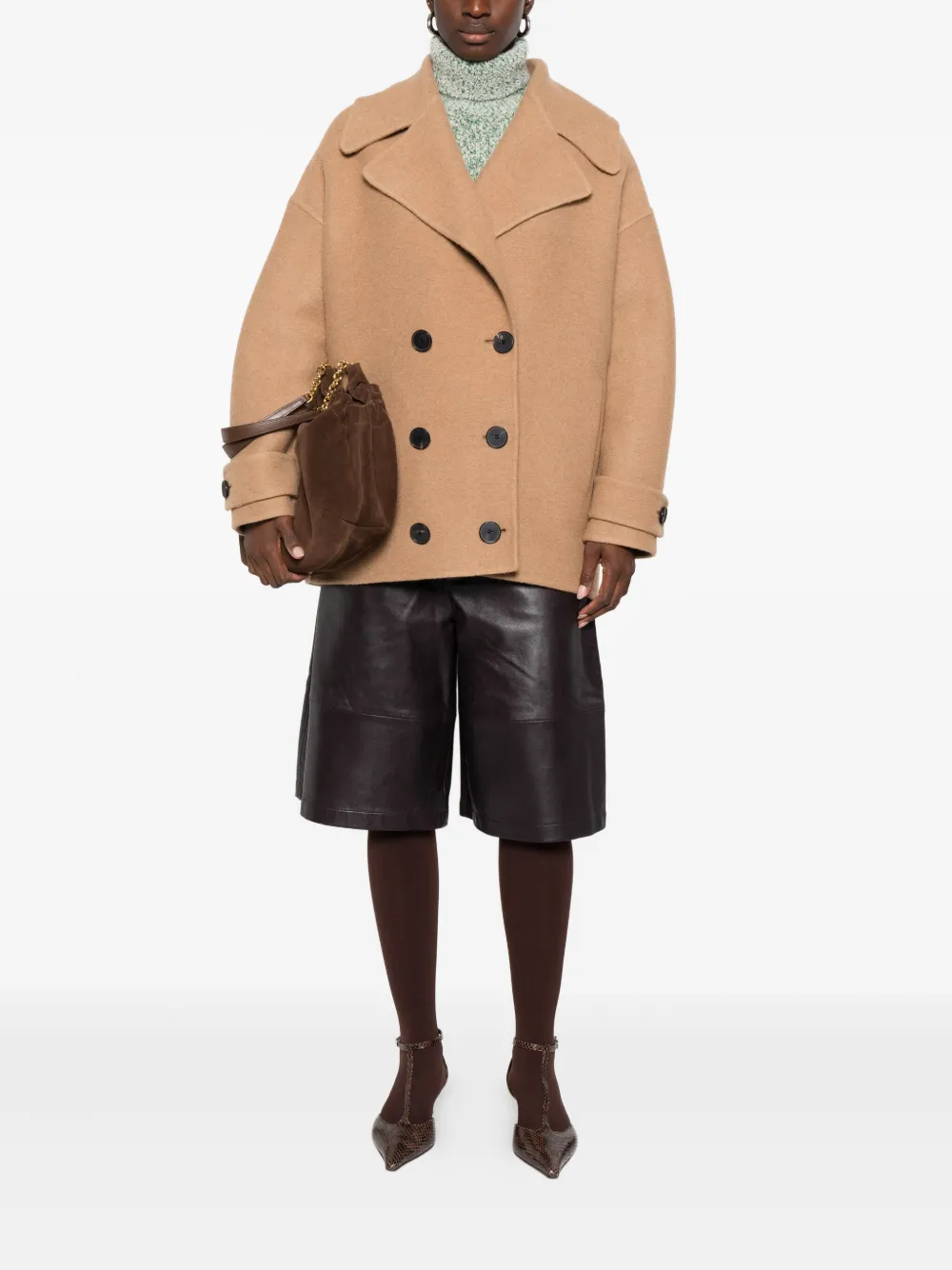N8 double-breasted felted coat | Double Breasted & Peacoats | Image 2