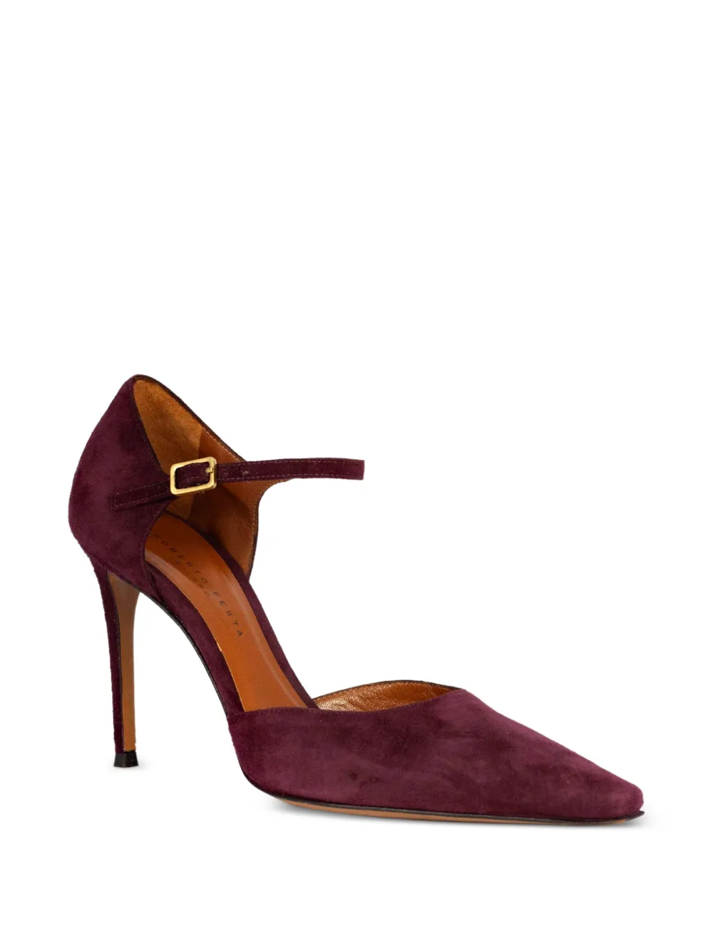 Roberto Festa 70 mm Donella suède pumps Rood