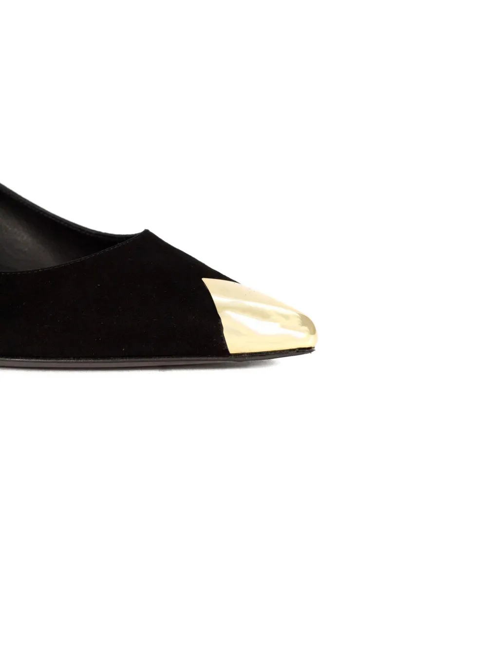 Roberto Festa 40mm Tortuga Suede Toe-cap Pumps In Black