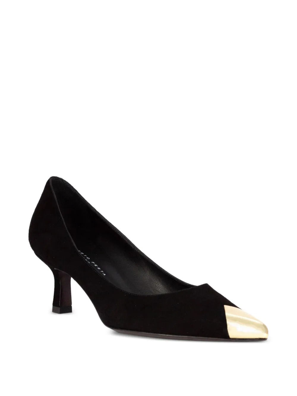 Roberto Festa 40 mm Tortuga suède pumps met neus Zwart