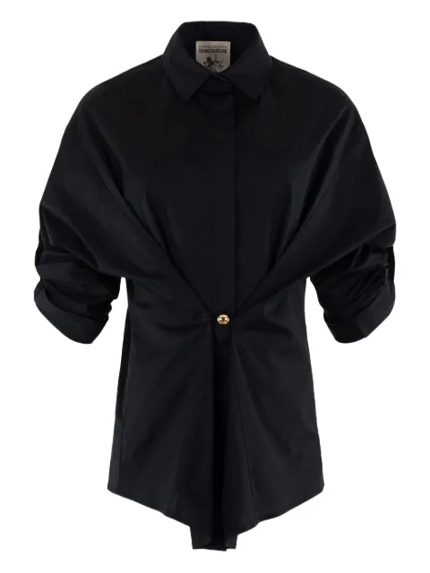 Semicouture ball-button blouse