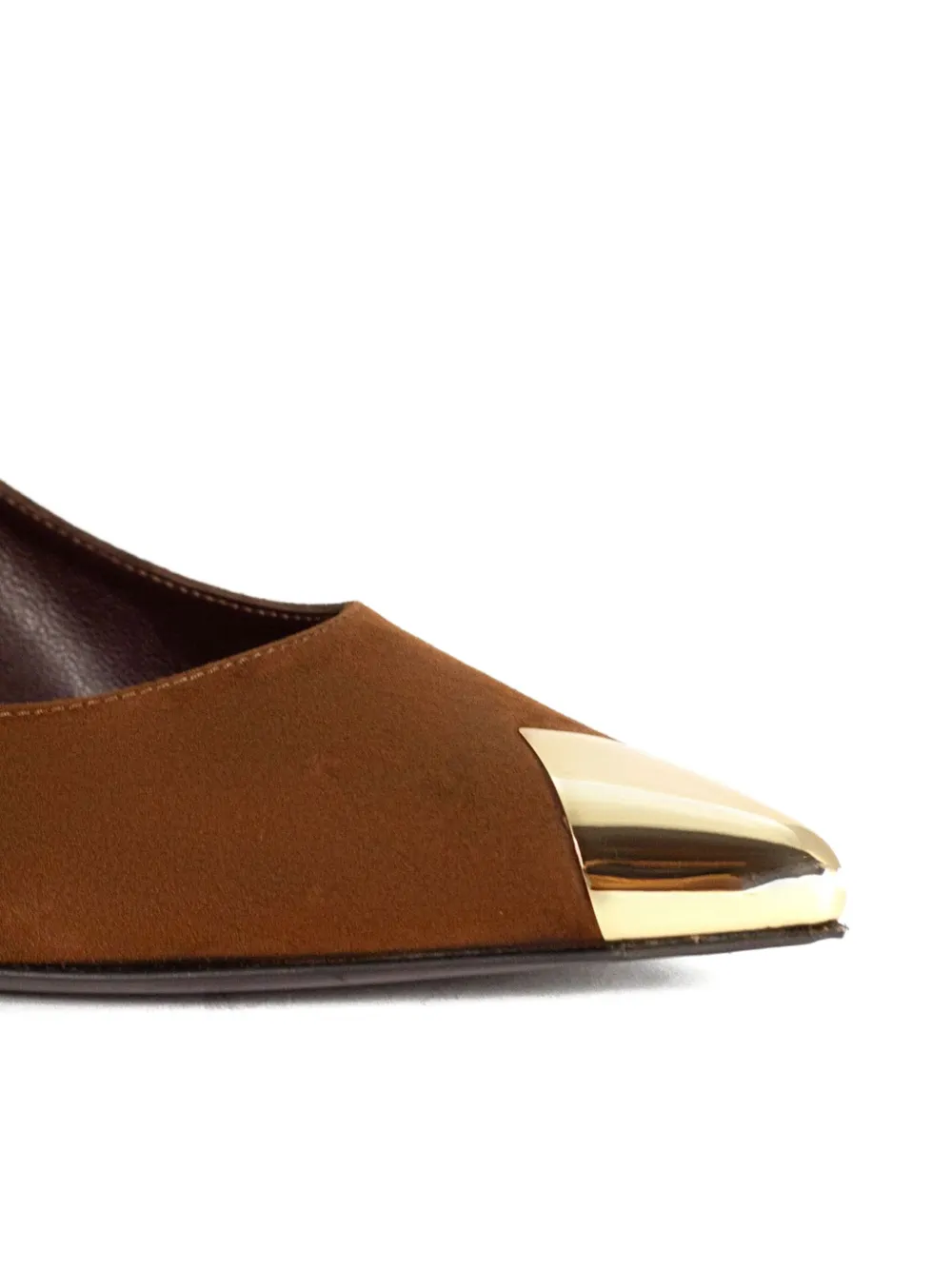 Roberto Festa 40 mm Tortuga pumps met metalen neus Bruin