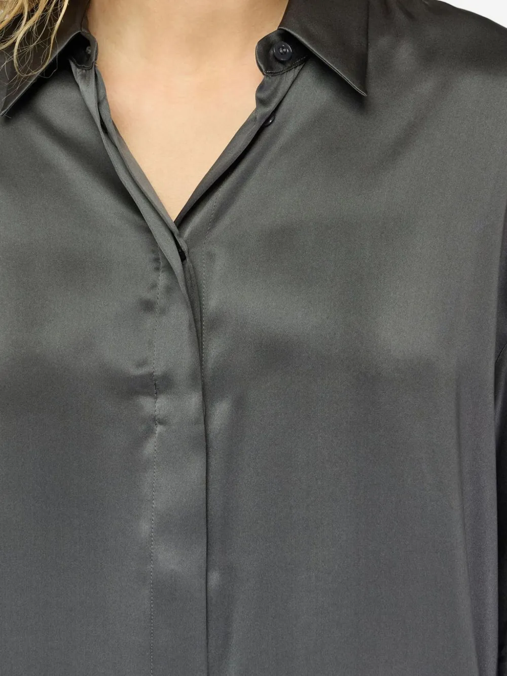 Semicouture Silk Shirt In Black