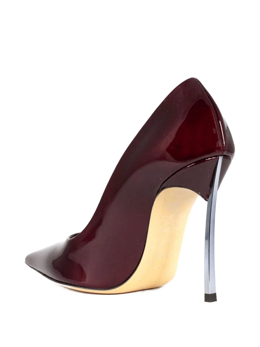 Casadei 100 mm Superblade lakleren stiletto pumps met puntige neus Rood
