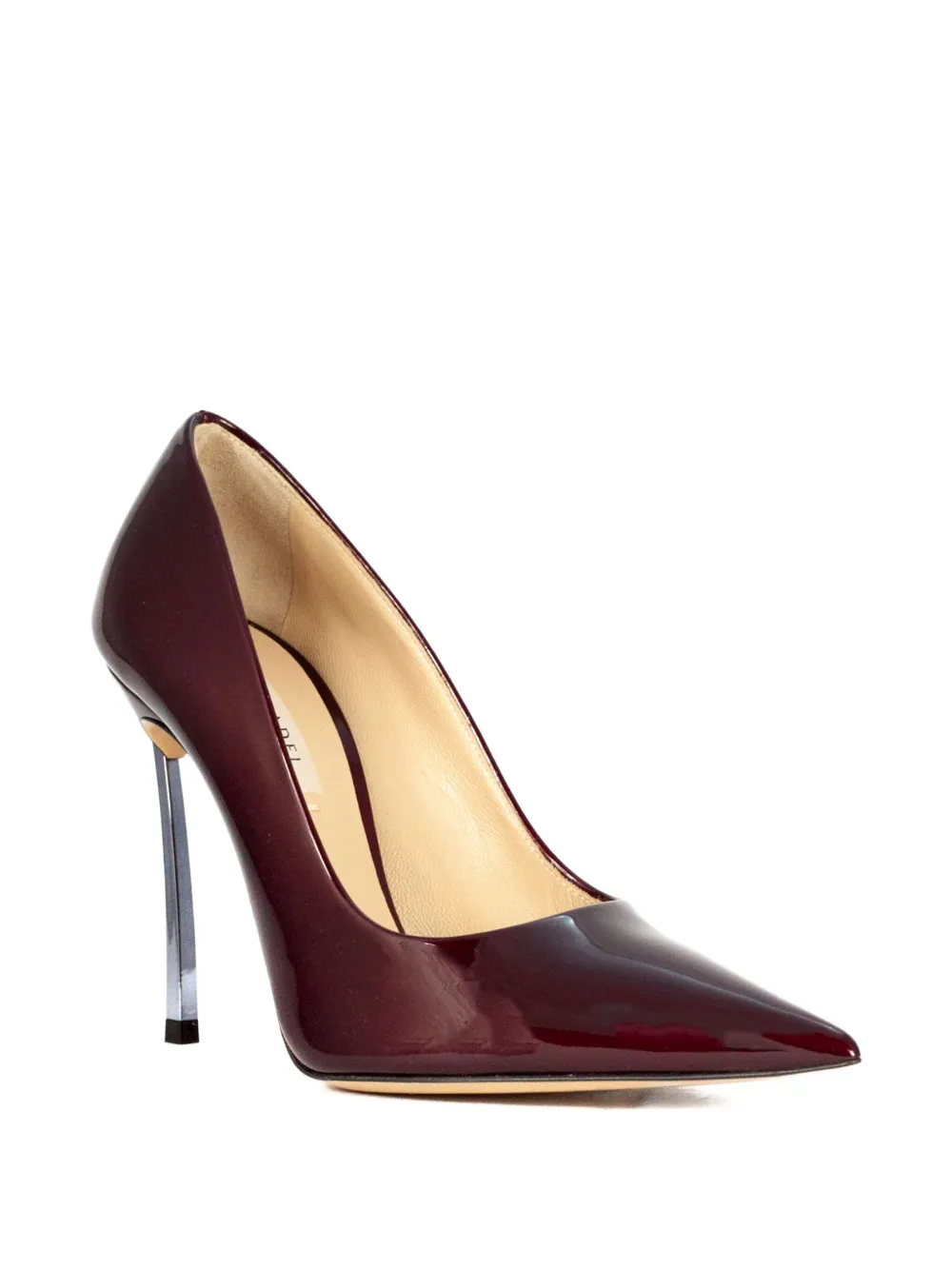 Casadei 100 mm Superblade lakleren stiletto pumps met puntige neus Rood