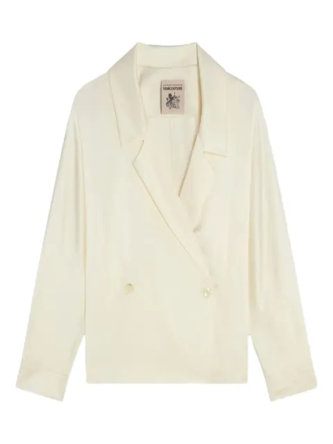 Semicouture blazer con doble botonadura