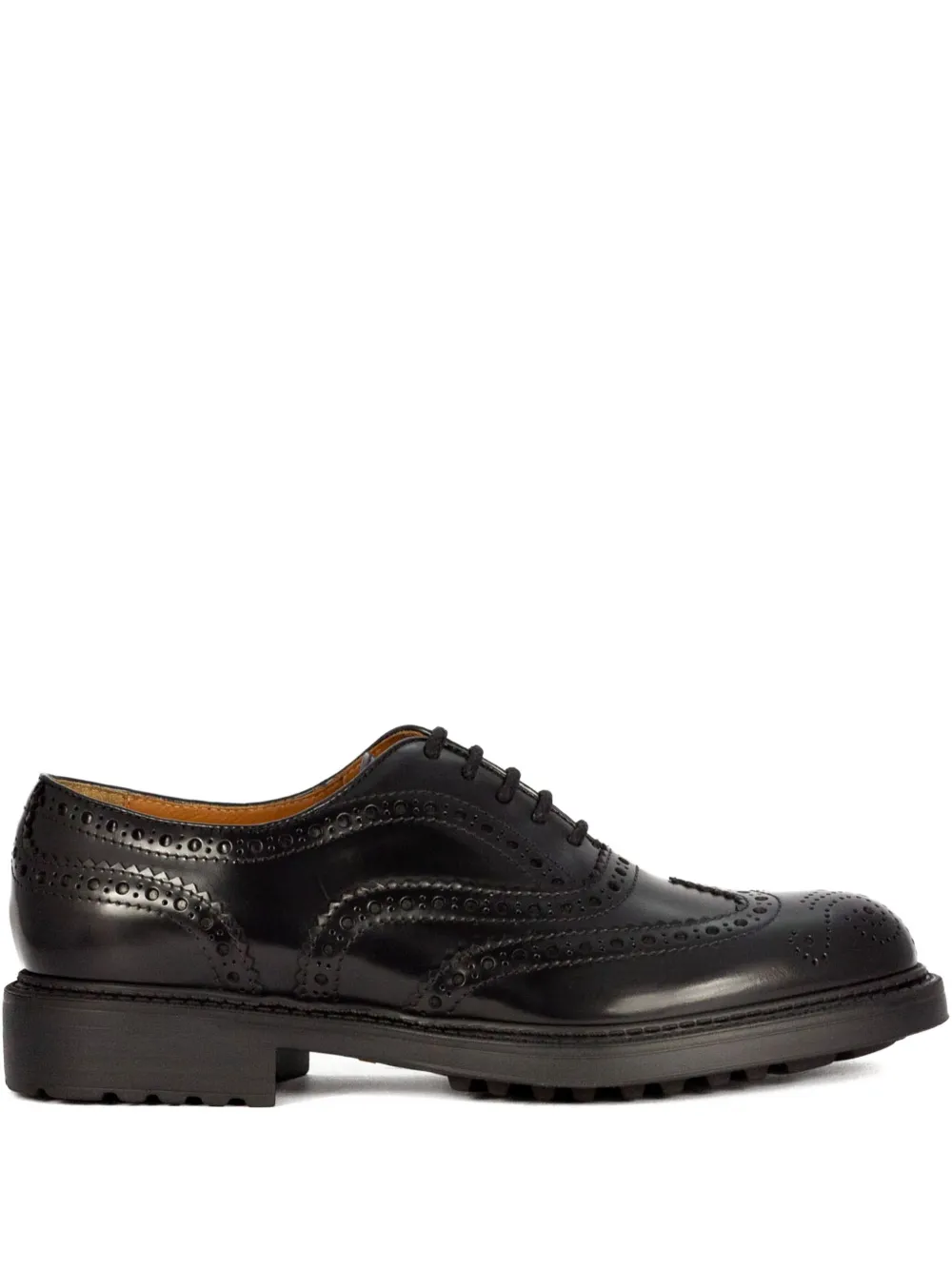 Doucal's brogue lace-up shoes - Nero