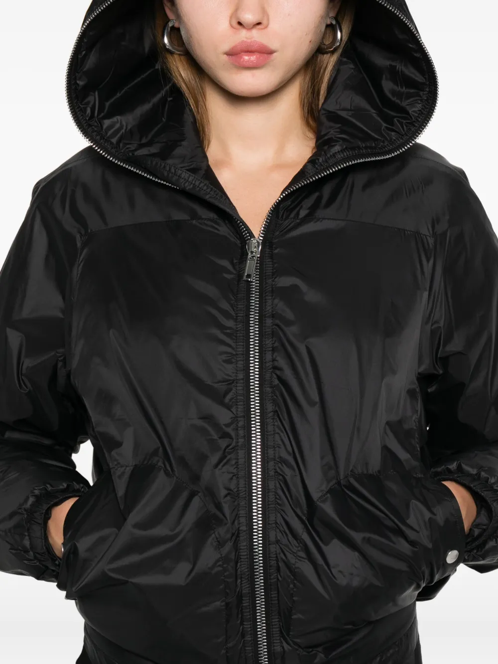 Rick Owens DRKSHDW Jack met capuchon Zwart