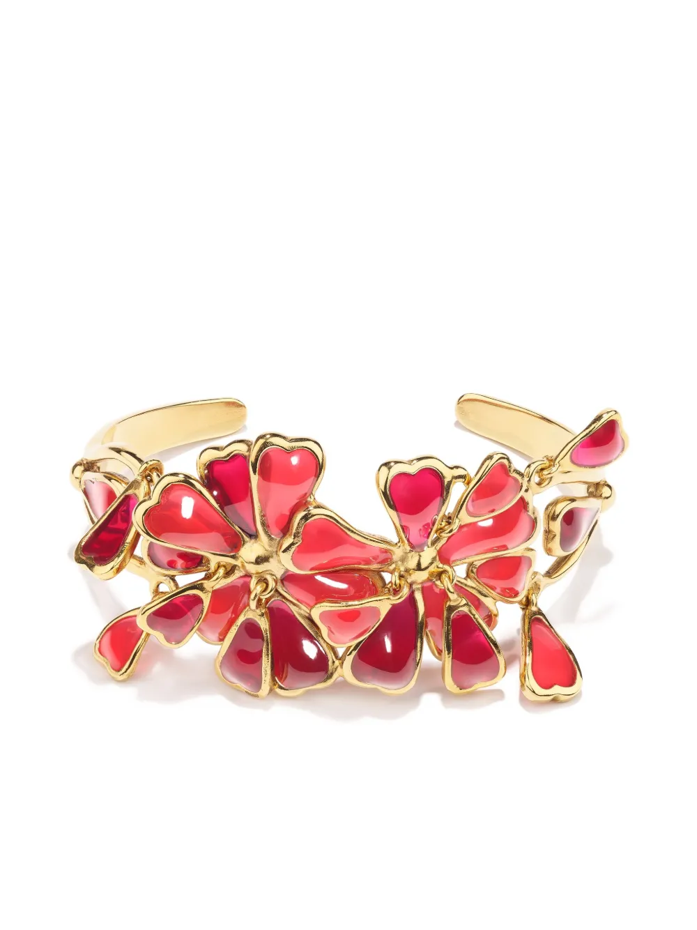 Goossens Bracciale rigido Pétales a fiori - Oro