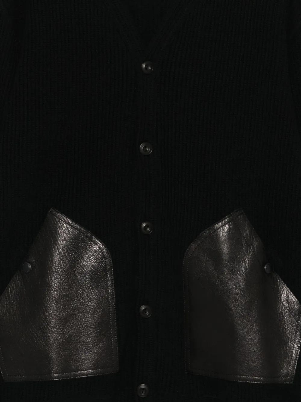 Junya Watanabe Wool Cardigan In Black