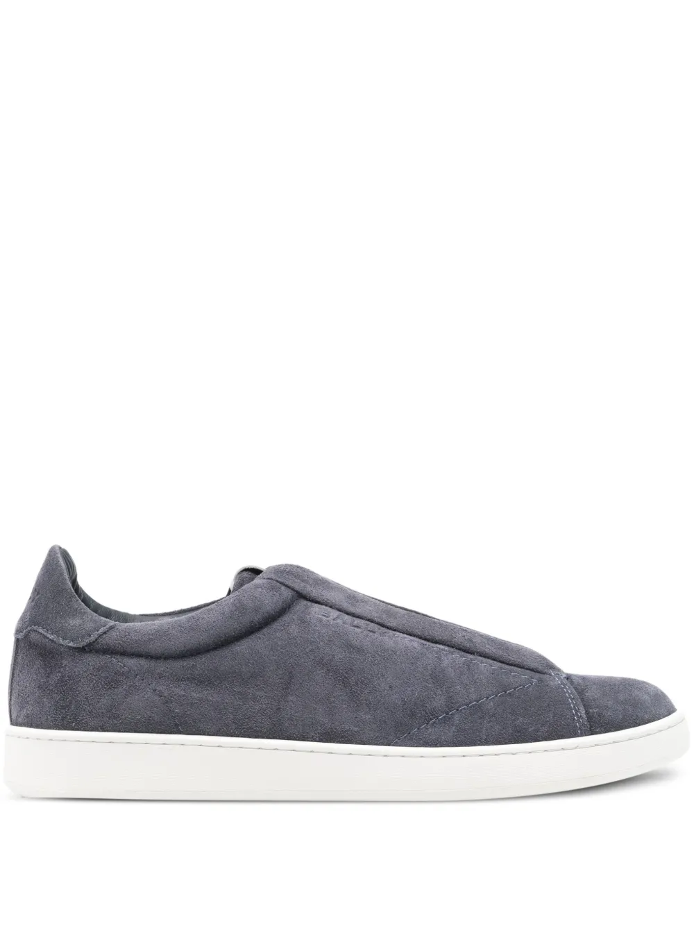 Bally baskets en daim | gris | Image 1
