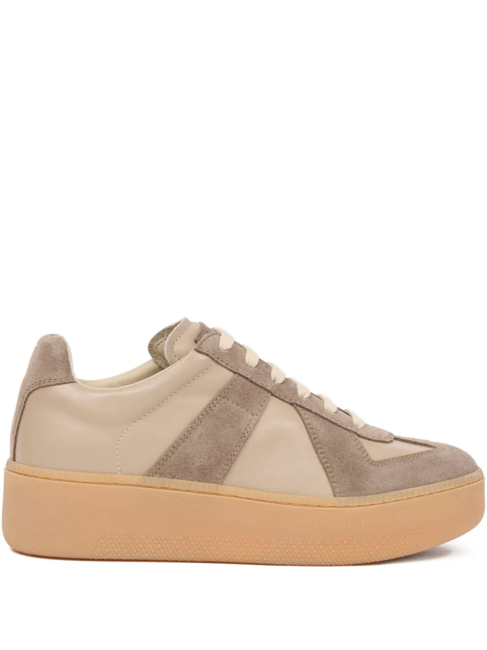 Maison Margiela Sneakers Replica con zeppa - Toni neutri