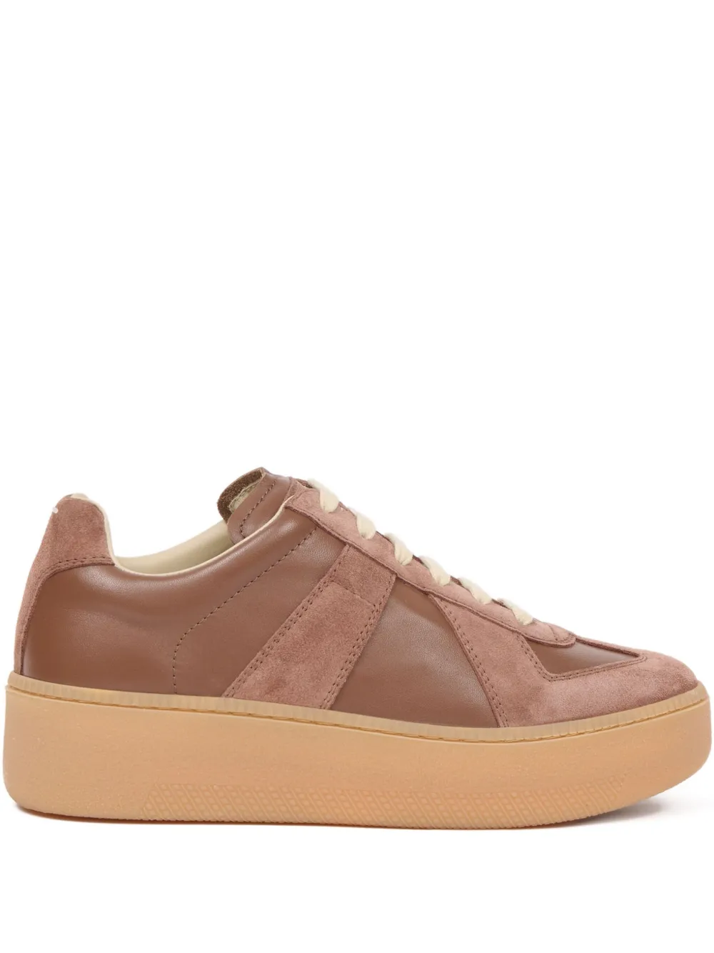 Maison Margiela Replica sneakers met sleehak Bruin