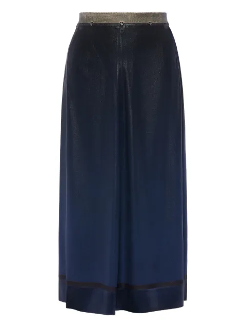 Maison Margiela foil-treated midi skirt