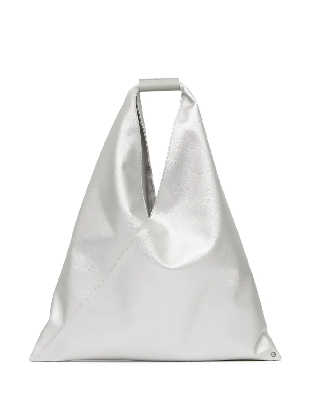 MM6 Maison Margiela Japanese driehoekige shopper met omslag Zilver