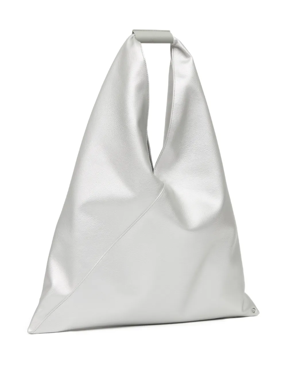  Mm6 Maison Margiela Japanese Triangular Folded Tote Bag - Silver 