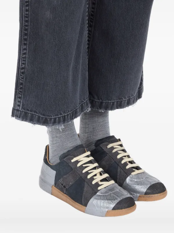 Maison Margiela Tênis Replica Com Recorte | Cinza | FARFETCH BR