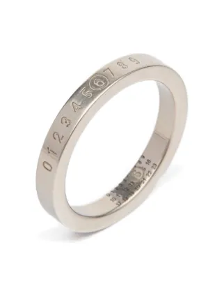 MM6 Maison Margiela ナンバーリング MM6 Maison Margiela Numeric Minimal Signature Ring | Silver | FARFETCH