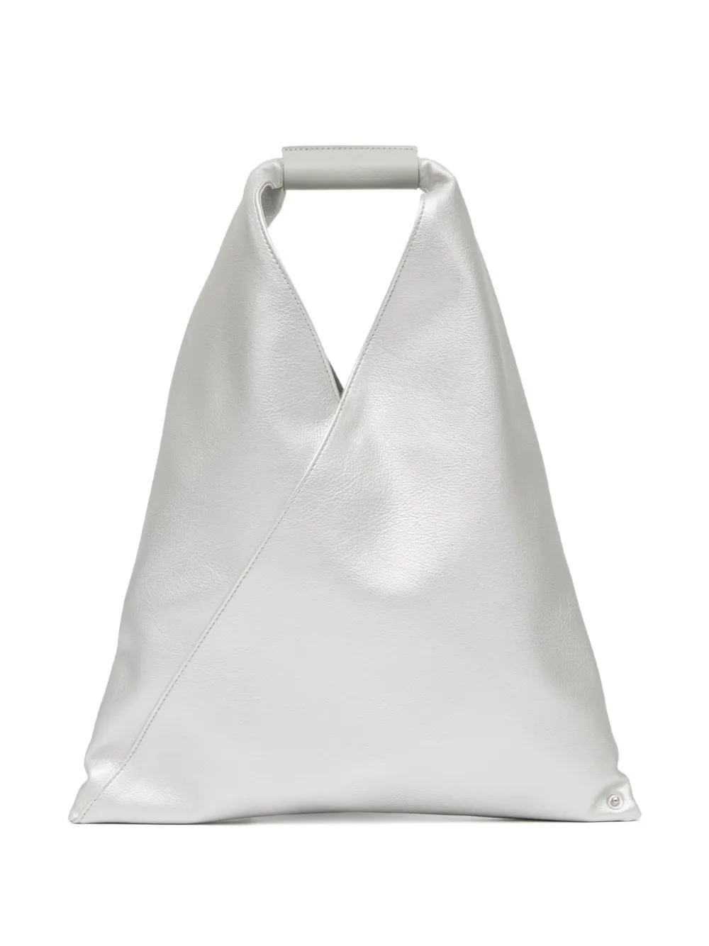  Mm6 Maison Margiela Japanese Triangular Tote Bag - Silver 