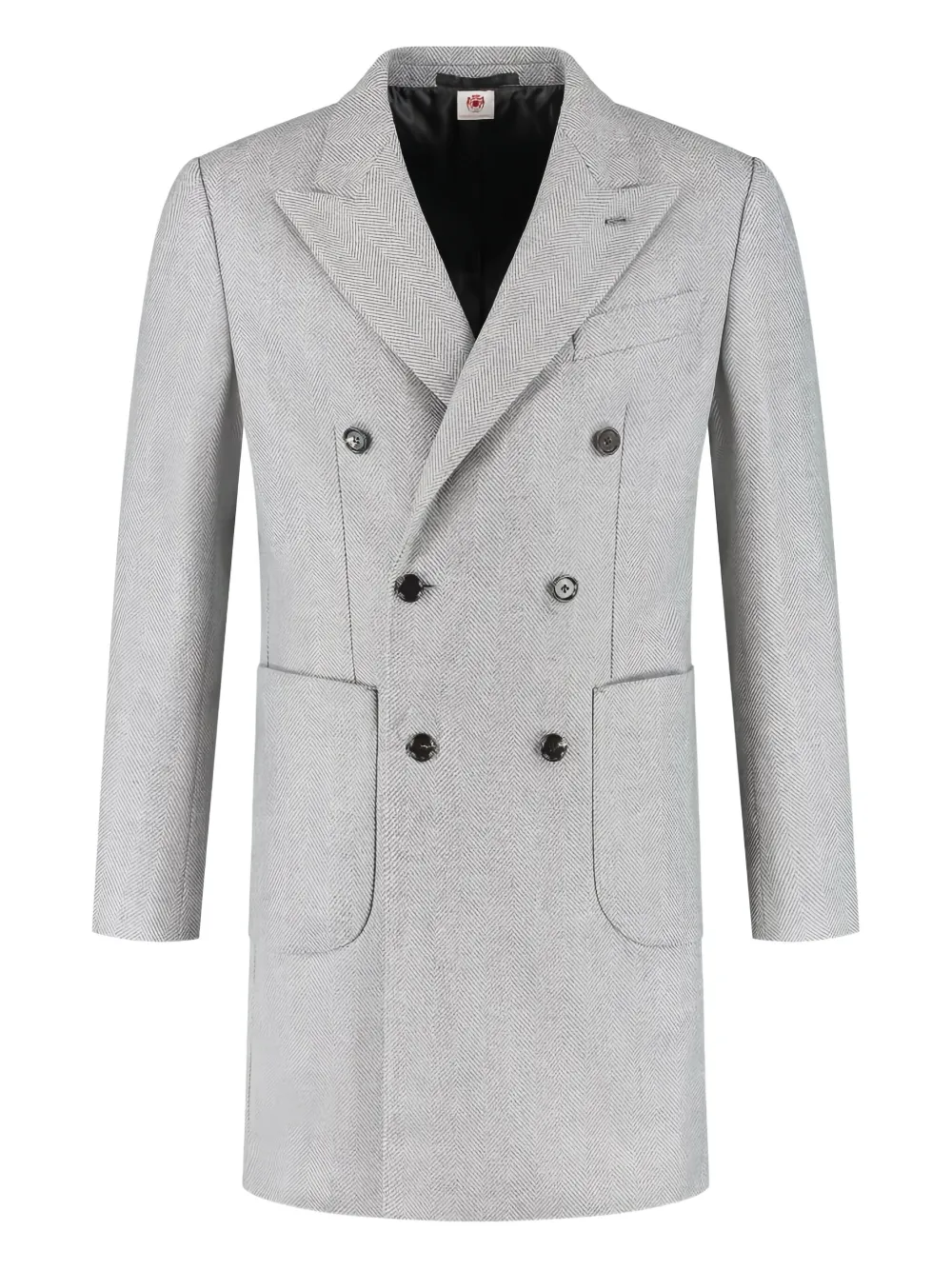 Luigi Borrelli herringbone coat | Grey | Image 1