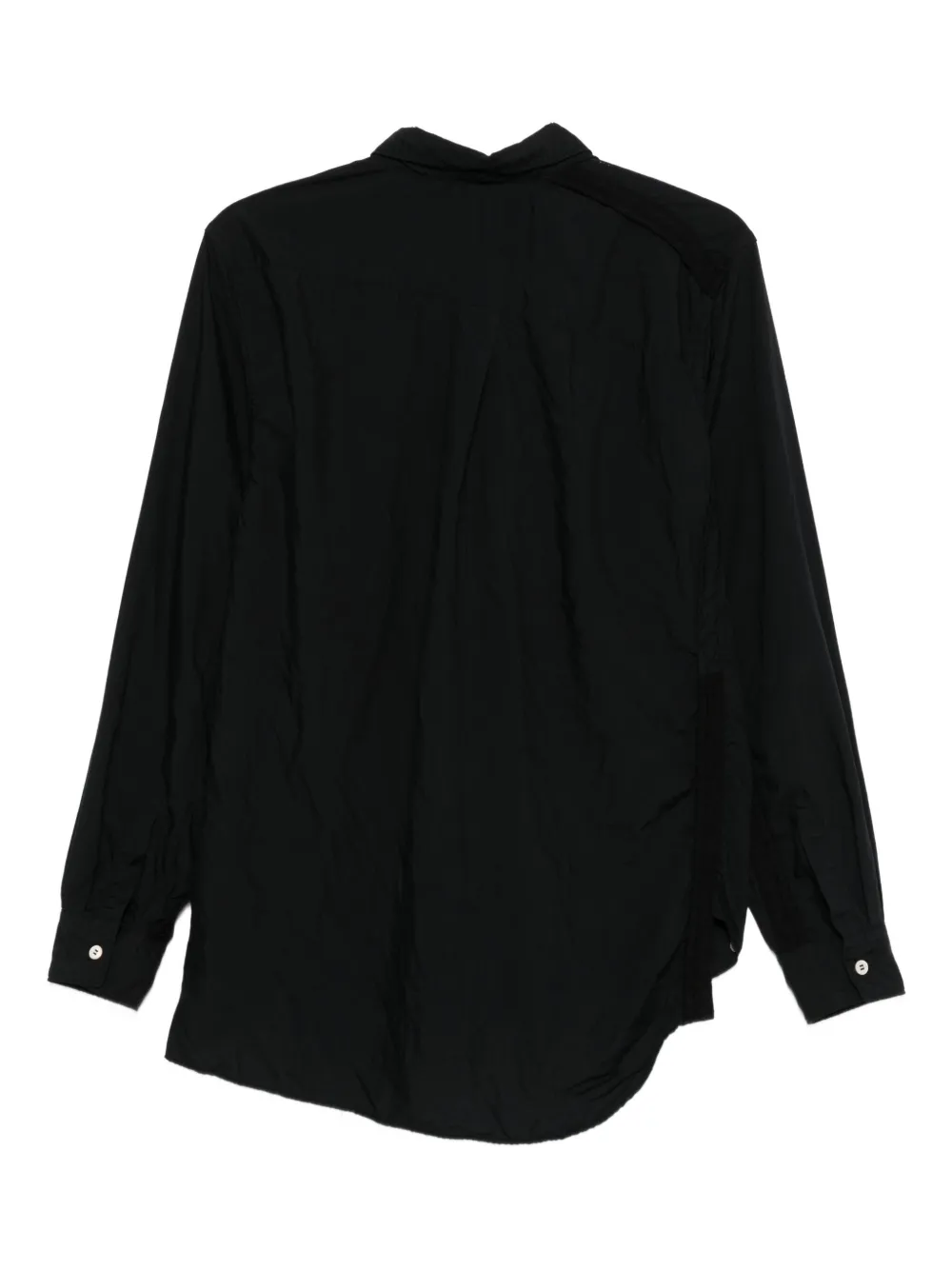 Black Comme Des Garçons asymmetric shirt - Zwart
