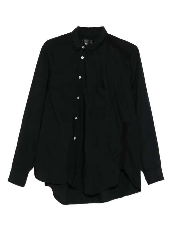 Black Comme Des Garçons Asymmetric Shirt | Black | FARFETCH
