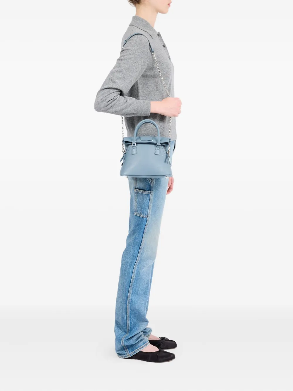 Maison Margiela 5ac Classique kleine shopper Blauw
