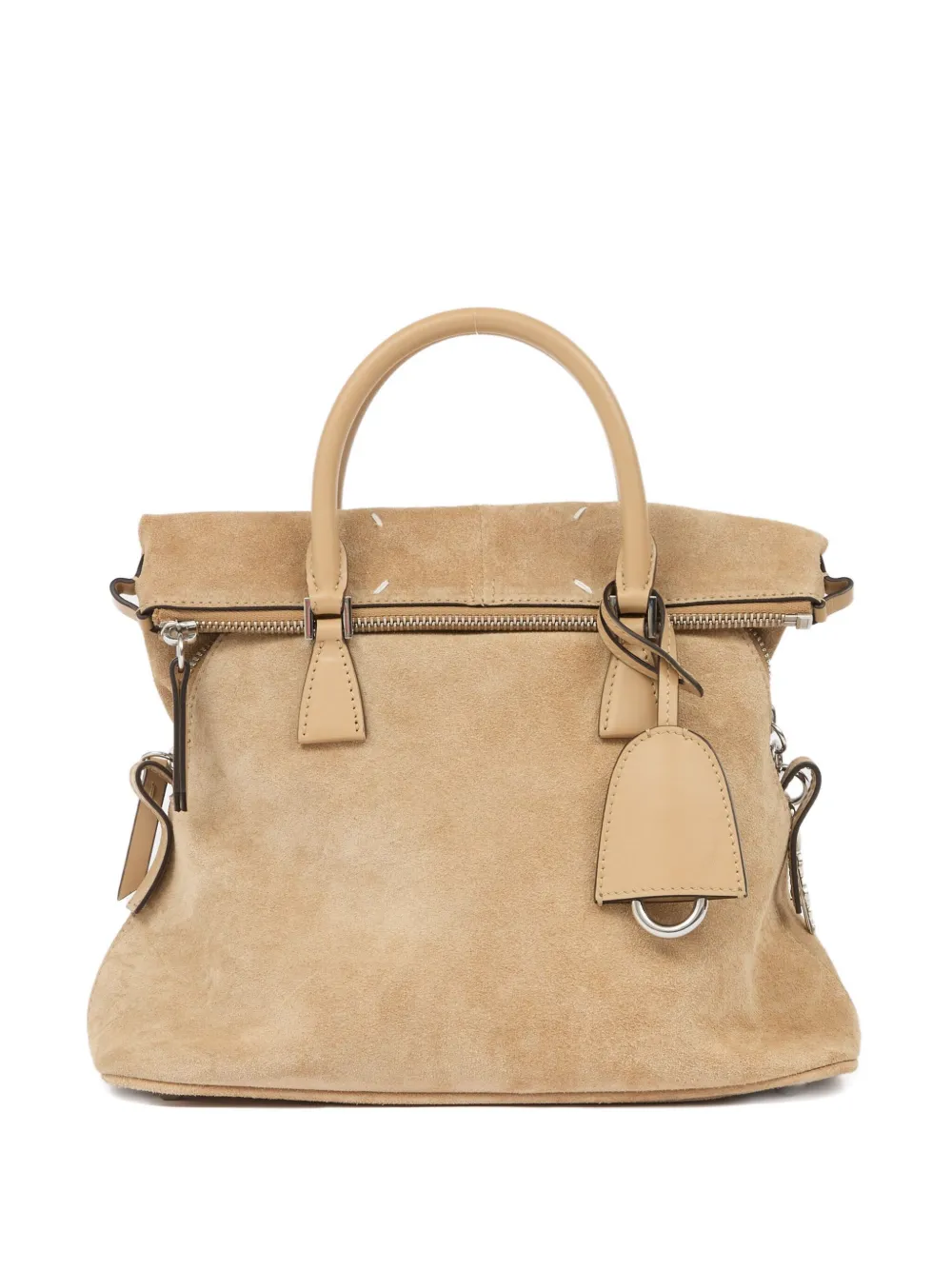 Maison Margiela Soft 5ac Leather Shoulder Bag In Neutral