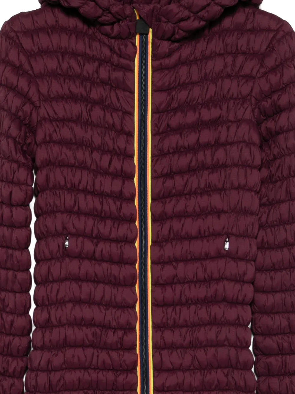 K-way Hooded Coat In Brown